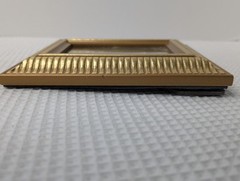 Photo Photograph Gold Tabletop Frame City Landscape Walking Bridge Over Water