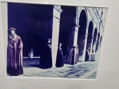 RARE vintage Allan I. Teger Painted Photo Framed Photography Art