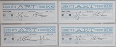 Doug Starn, Mike / Big Bambu SIGNED SET OF 4 PRINTS EACH 8 x 8 1st Edition 2011