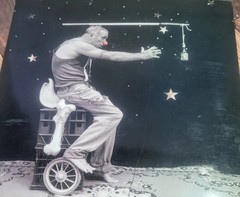 Ray Cook Clown ( RARE). Photo Vintage Black & White Surreal Circus Art Print