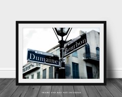 Southern Photography Print – Picture of Bourbon Street Sign in New Orleans