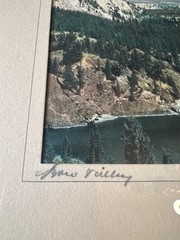 George Noble hand tinted photograph Bow Valley Banff North America