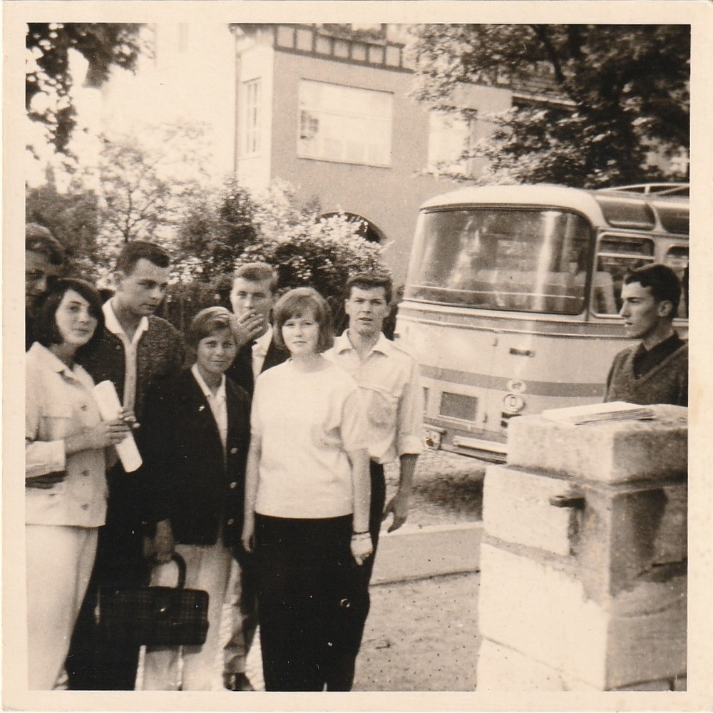 Vintage Photo Friends Before Coach 1965 Fashion Snapshot