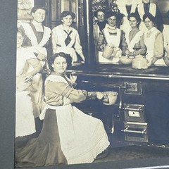 Vintage Dated October 1905 Restaurant Kitchen Photograph