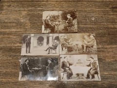 5 Antique Photo Montages 1900s Double Exposure Cabinet of Curiosities