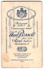 Photograph Karl Posselt, Ried / Innkreis, monogram of the photographer in the royal