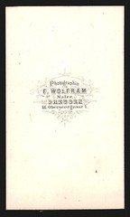 Photograph F. Wolfram, Dresden, class Obereergasse 1, pair in elegant interior