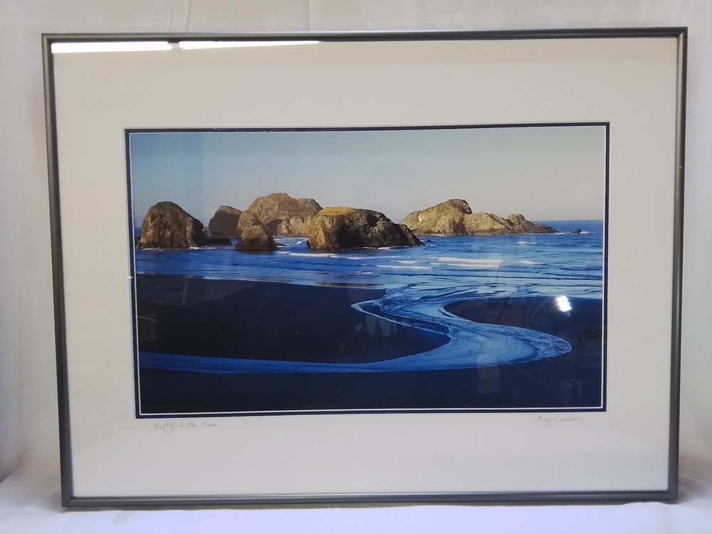 “Softly to the Sea” – Framed Landscape Photograph by Gary Carlson