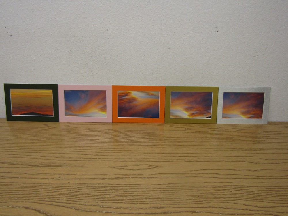 Matted Photographs: Wyoming Sunsets