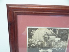 Original Eve 1934 Black & White Lady Flapper Photograph Photo Framed Portrait