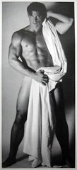 HANDSOME, CLASSIC, STATUESQUE MALE MODEL PHOTO – ’90s SWISS POSTER, GAY INTEREST