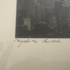Chrysler Building New York City Black & White Photograph Framed & Signed 1948