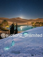 Photo Digital Wallpaper Image Picture Background desert oasis palm trees snow