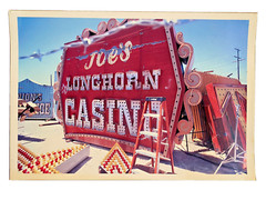 JOE’S LONGHORN CASINO NEON BONEYARD LAS VEGAS SALVAGE SCRAPYARD PHOTOGRAPH