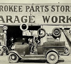 Walker Evans Art Photo Print Card – Auto Garage Atlanta Georgia 1936 4.25”x6”