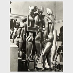Walter Drayer – Set of Three Original Prints of Ossip Zadkine/Magritte/Soutine