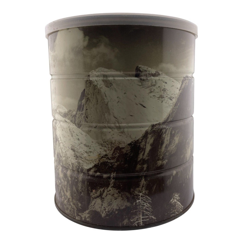 Vintage Ansel Adams ‘Winter Morning” Yosemite Valley Calif Hills Bros Coffee Can