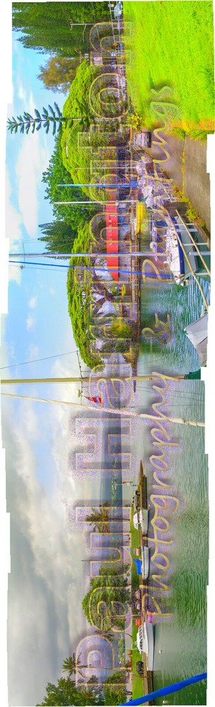 Hawaii Wailoa River Sailboats Hilo Bay Puna Coast Mauna Kea Big Island Suisan