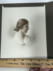 Photo Original Print Signed 1920 1930 Woman Portrait Photography H Albert Jones