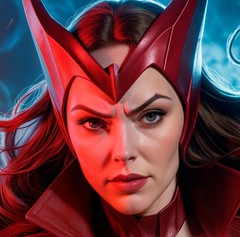 Sexy Scarlet Witch Wanda Maximoff Comic Book Style V2 Sign Wall Art 14″ x 11″