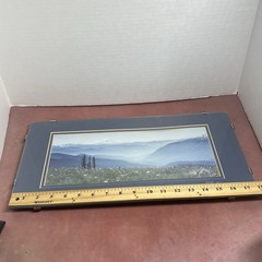 Paul Tweten Photography Mt Hood 1986 9×18 Matte Glass Framed Wall Hanging Signed