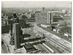 Old Photo Berlin Memorial Church & Station Zoo, 18x24cm