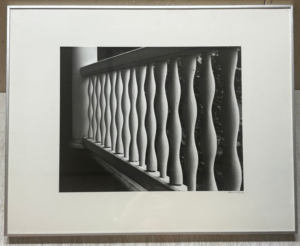 Original 1975 HOWARD BOND ‘Porch Railing’ ABSTRACT Modernist SIGNED Photograph