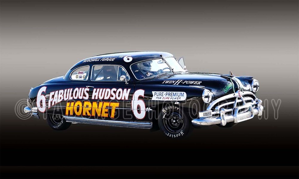 1951 Fabulous Husdon Hornet NASCAR stock car Race Car Photo CA3005