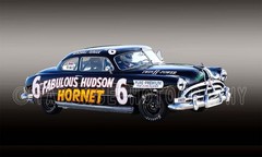 1951 Fabulous Husdon Hornet NASCAR stock car Race Car Photo CA3005
