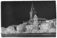 Vichy Hospital Old Glass Photo Plate, Black & White Negative 10X15 Cm