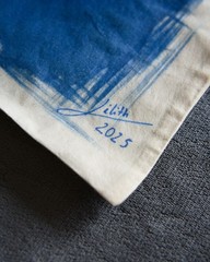 Handmade Cyanotype Tote Bag – Original Art – Fine Art Photography, Adam’s Lilith