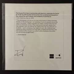 Magnum Square Print by Zanele Muholi: I was raised as a boy, ca. 1978 (Signed)