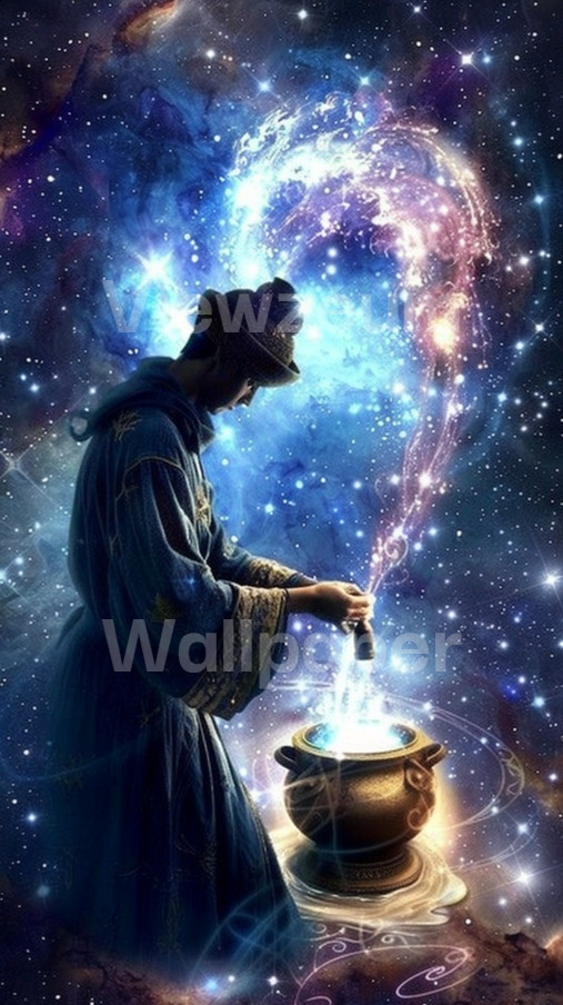 Digital Astrology wallpaper Bundle ALL SIGNS 50+ Images | Smartphone Ready