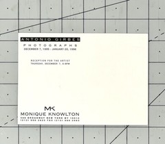 Antonio Girbes (b. 1952) Art Announcement Card 1996
