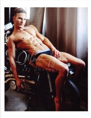 11 X 8.5 Alan Lyon Original Male Photo gay interest (9) Marcellus motorcycle