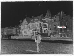 Dieppe, Norman Villa, France, Glass Photo Plate, Black & White Negative 9X12 Cm
