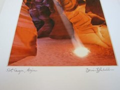 Sunbeam in Slot Canyon Navajo AZ 8×10 Photograph signed Brian Blackwelder – #70