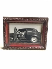 Vintage black and white photo framed 6 1/2” x 5”
