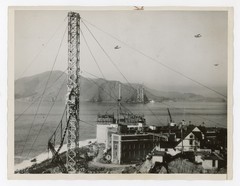 Construction of Golden Gate Bridge San Francisco California 1934 Press Photo