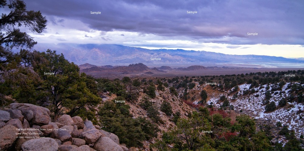 Inyo Mountains California Sierra Nevada Alabama Hills Lone Pine Photo Print SN04