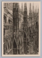 Milan Italy – Cathedral Architecture Facade – Old Photo