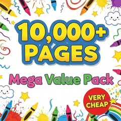 10,000+ Kids Coloring Pages Mega Bundle Animals Dino many more digital download