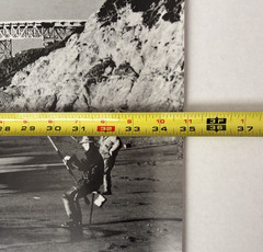 Vtg Golden Gate Bridge Construction San Francisco Photo Print Poster 35 x 24″