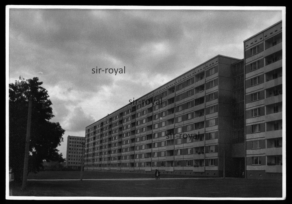Plattenbau Brutalismus Architektur – 1960er – Foto 14x10cm