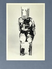 David Finn (b. 1952) Art Show Announcement Card 1986 – Masked Figures