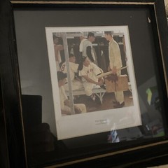 The Rookie By Norman Rockwell Wall Hanging Picture With Frame