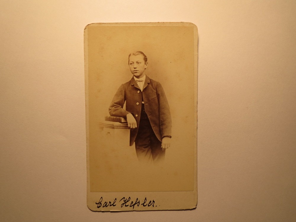 Carl Hessler as a Young Man – Circa 1860s / CDV Adolph Meister Bautzen