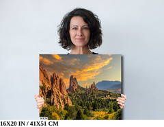 Divine Encounters: Garden of the Gods Wall Art Colorado Metal Canvas Print