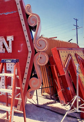 JOE’S LONGHORN CASINO NEON BONEYARD LAS VEGAS SALVAGE SCRAPYARD PHOTOGRAPH