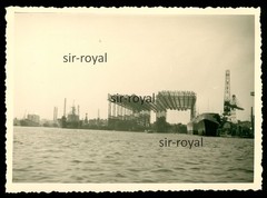 Hamburg 1950s – Howaldswerke in Harbour – Photo 10x7cm